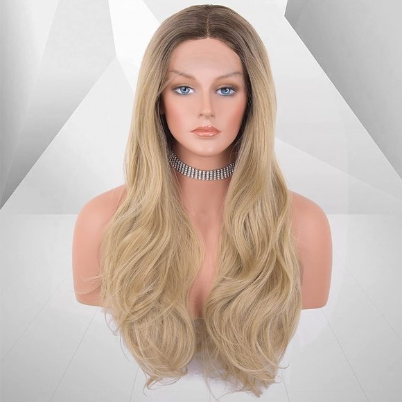 Brown Root Blonde Wig Lace Wig